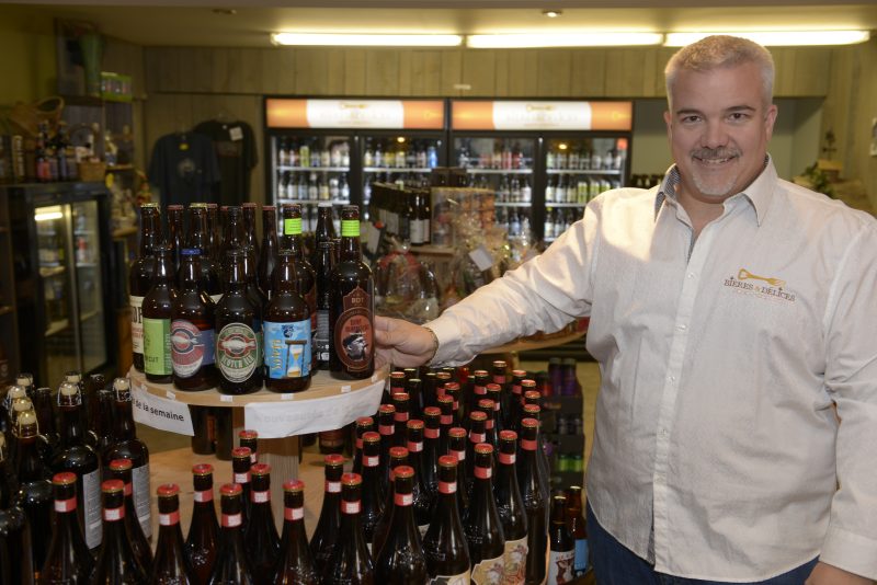 Le propriétaire de Bière et Délices, Patrick Bourguignon.