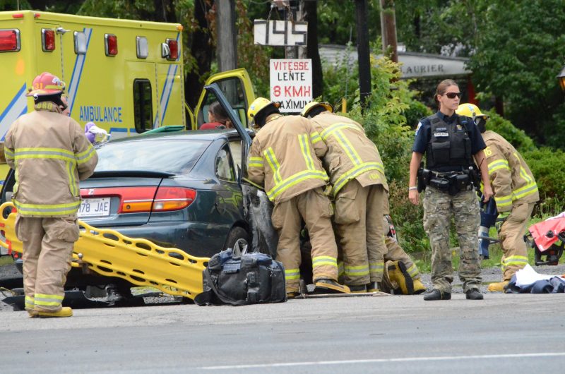 L'accident est survenu au coin du Boulevard Sir-Wilfrid-Laurier et de la rue Boisé.