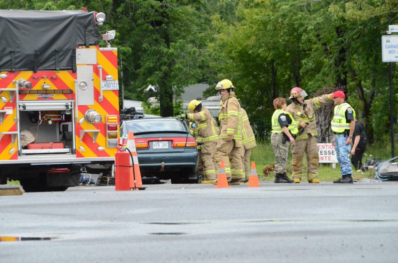 L'accident est survenu au coin du Boulevard Sir-Wilfrid-Laurier et de la rue Boisé.