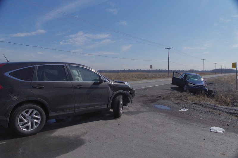 L'accident a impliqué un véhicule de marque Honda Civic et un Honda CRV.