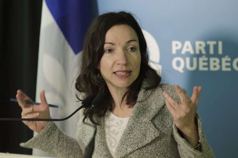 La député de Vachon et candidate à la direction du PQ, Martine Ouellet.