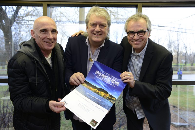 Dean Newman, William Foster David et Paul Lacoursière lancent l'album Opus Mont-Saint-Hilaire-une montagne, une rivière, un train..