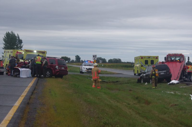 Violent impact sur la 116 à Sainte-Marie-Madeleine