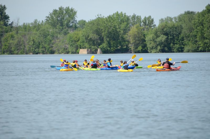 Des kayakistes sur la rivière Richelieu