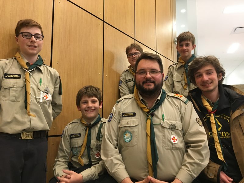La 1ère troupe éclaireur des Patriotes de Belœil de l'Association des aventuriers de Baden-Powell
