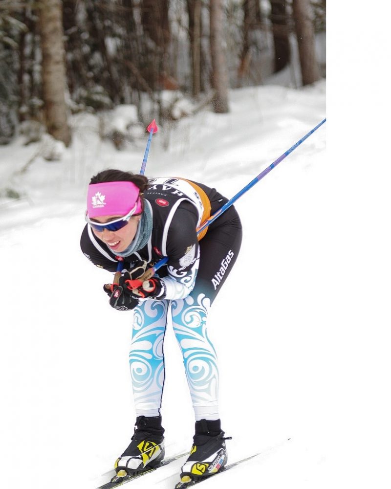 Delphine aspire un jour à représenter le Canada en ski de fond aux Jeux olympiques.