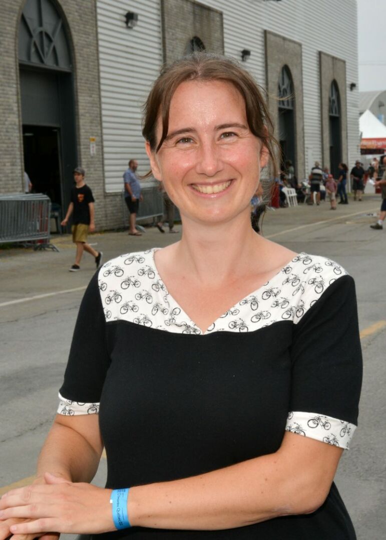 La candidate de Québec Solidaire, Annie Desharnais. photo: François Larivière