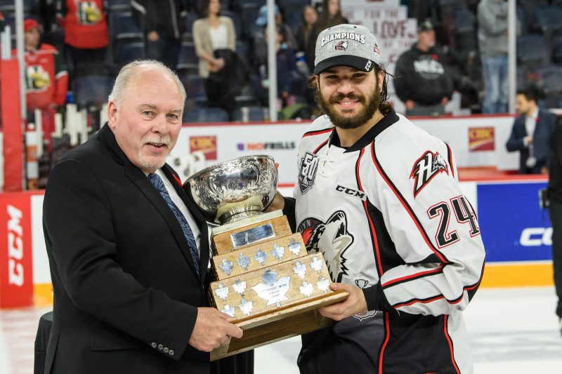 HALIFAX, NS - MAY 26 Final Game of the Memorial Cup Presented by Kia between Rouyn-Noranda Huskies and Halifax Mooseheads on Sunday, May 26th, 2019 in Halifax, Nova scotia, Canada. (Photo by Vincent Ethier/LHJMQ/CHL)