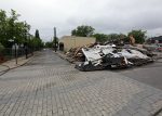 Le bâtiment de la Chocolaterie du Vieux-Beloeil démoli