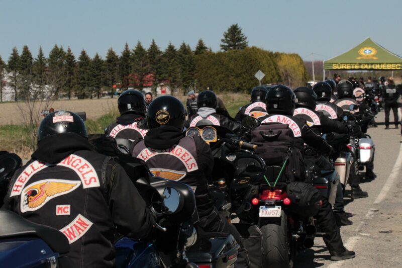 Dèjà plus d'une centaine de motards étaient présents à Saint-Charles-sur-Richelieu, vendredi après-midi.Photos Adam Bolestridge.