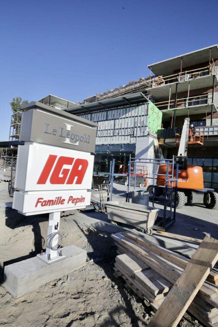 Le nouveau IGA Pepin accueillera bientôt ses premiers clients. Photo Robert Gosselin | L’Œil Régional ©