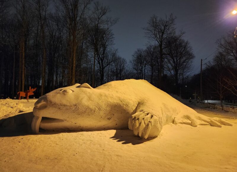 L’imposante sculpture a été complétée dans la dernière semaine. Photo gracieuseté