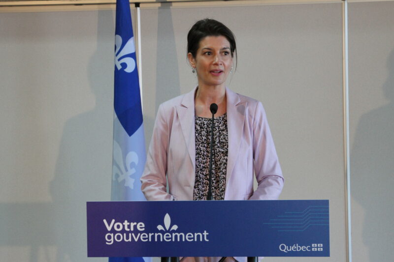 C’est la ministre Geneviève Guilbault qui a récemment annoncé la réforme sur la Loi à sur l’expropriation. Photo gracieuseté