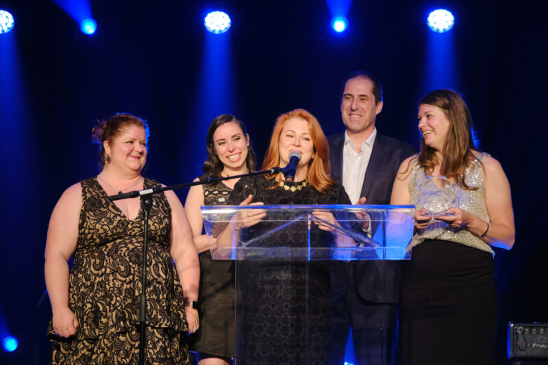 Kim Benny, Marie-Claude Lizée, Julie La Rochelle, Luc Bertrand et Gabrielle Neveu-Duhaime. Photo gracieuseté.