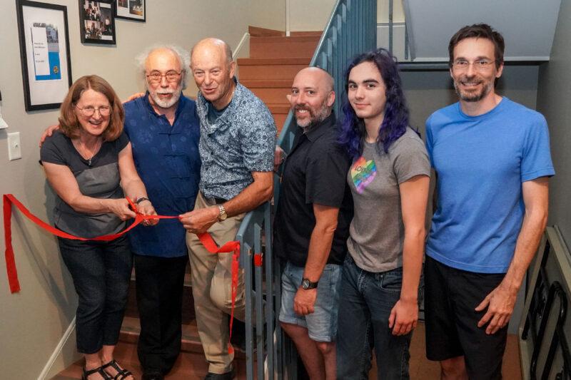 Guylaine Vachon, Jean-Pierre Charbonneau, Odino Riendeau, Sylvain Rouillier, Audrey McNicoll et Francis Lafortune. Photo François Larivière | L’Œil Régional ©