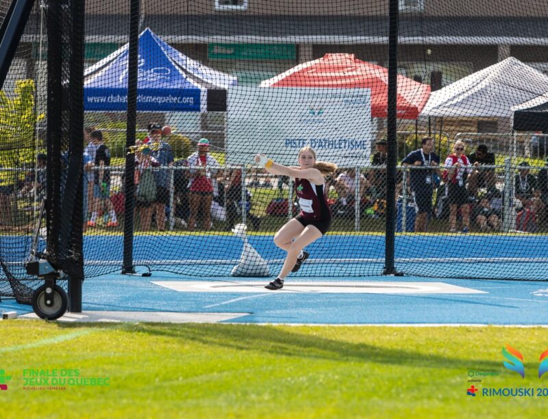 Jade Prud’homme, double médaillée d’or. Photo gracieuseté Jeux du Québec