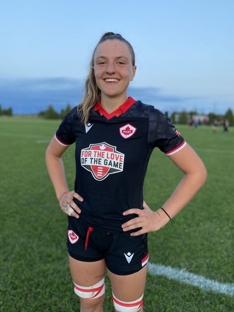 Camille Arvin-Bérod dans l’uniforme d’équipe Canada. Photo gracieuseté