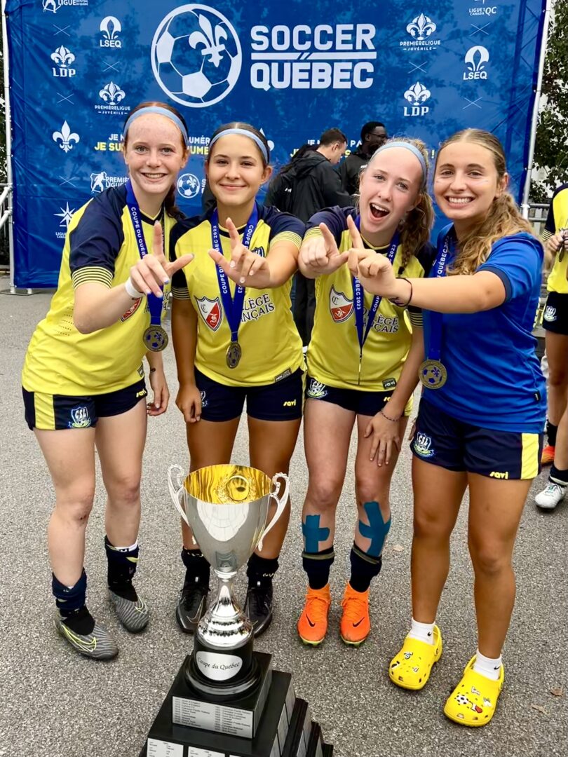 Emy Deschênes, Olivia Chartier, Maéva Thibault et Fédérica Chavarini. Photo gracieuseté