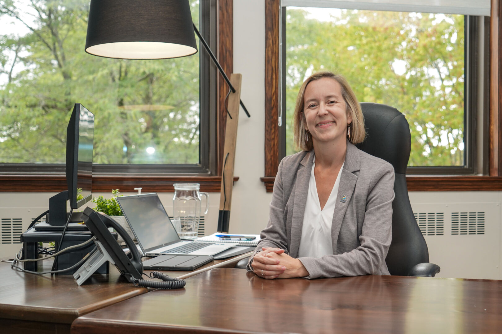 La mairesse de Belœil, Nadine Viau, soutient que la décision d’imposer deux taxes supplémentaires par dessus une hausse de 4,8 % dans le secteur résidentiel est un exemple de « saine gestion » de la part de la Ville. Photothèque | L’Œil Régional ©