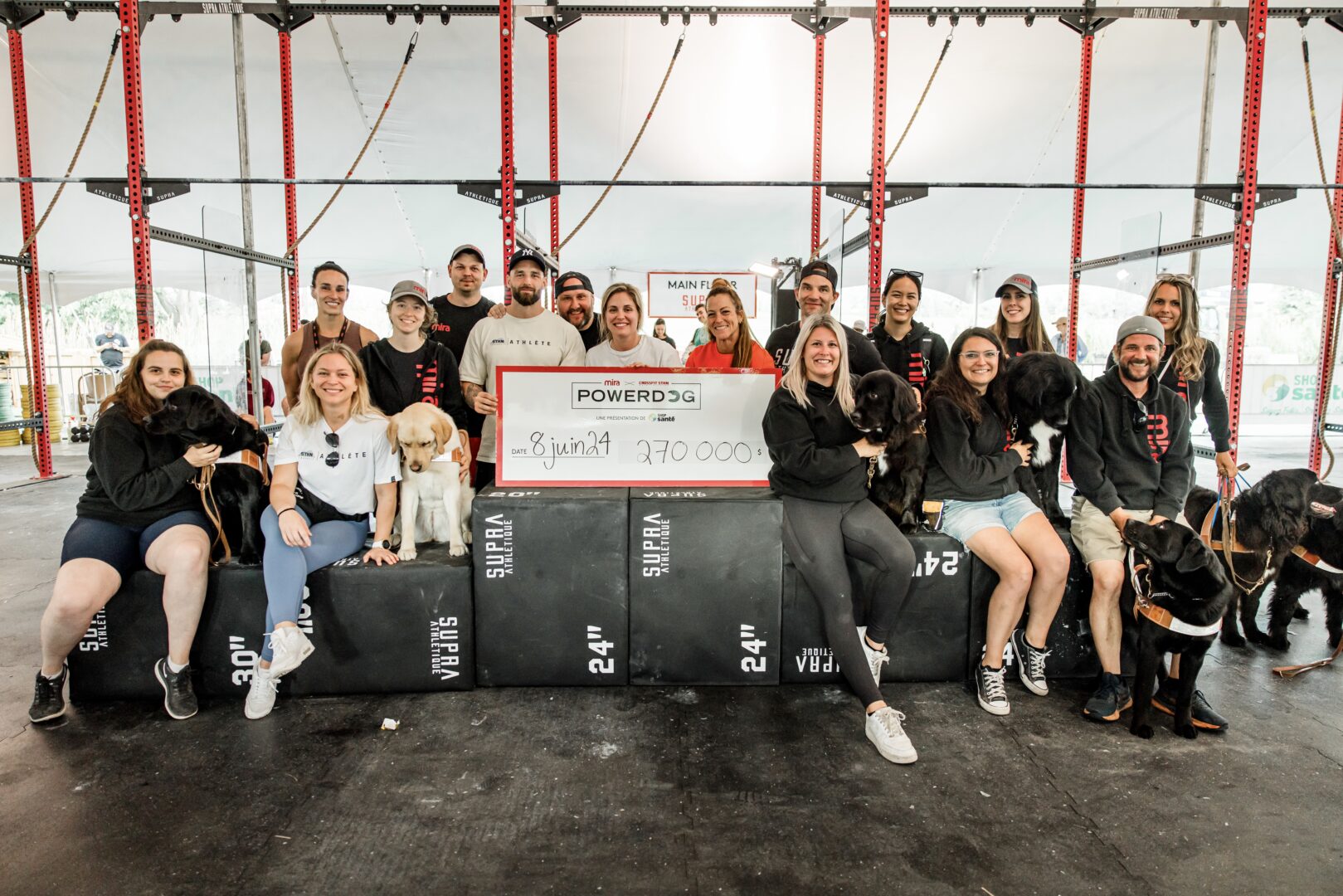 La PowerDog a permis d’amasser une somme record de 270 000 $ pour la Fondation Mira. Photo gracieuseté.