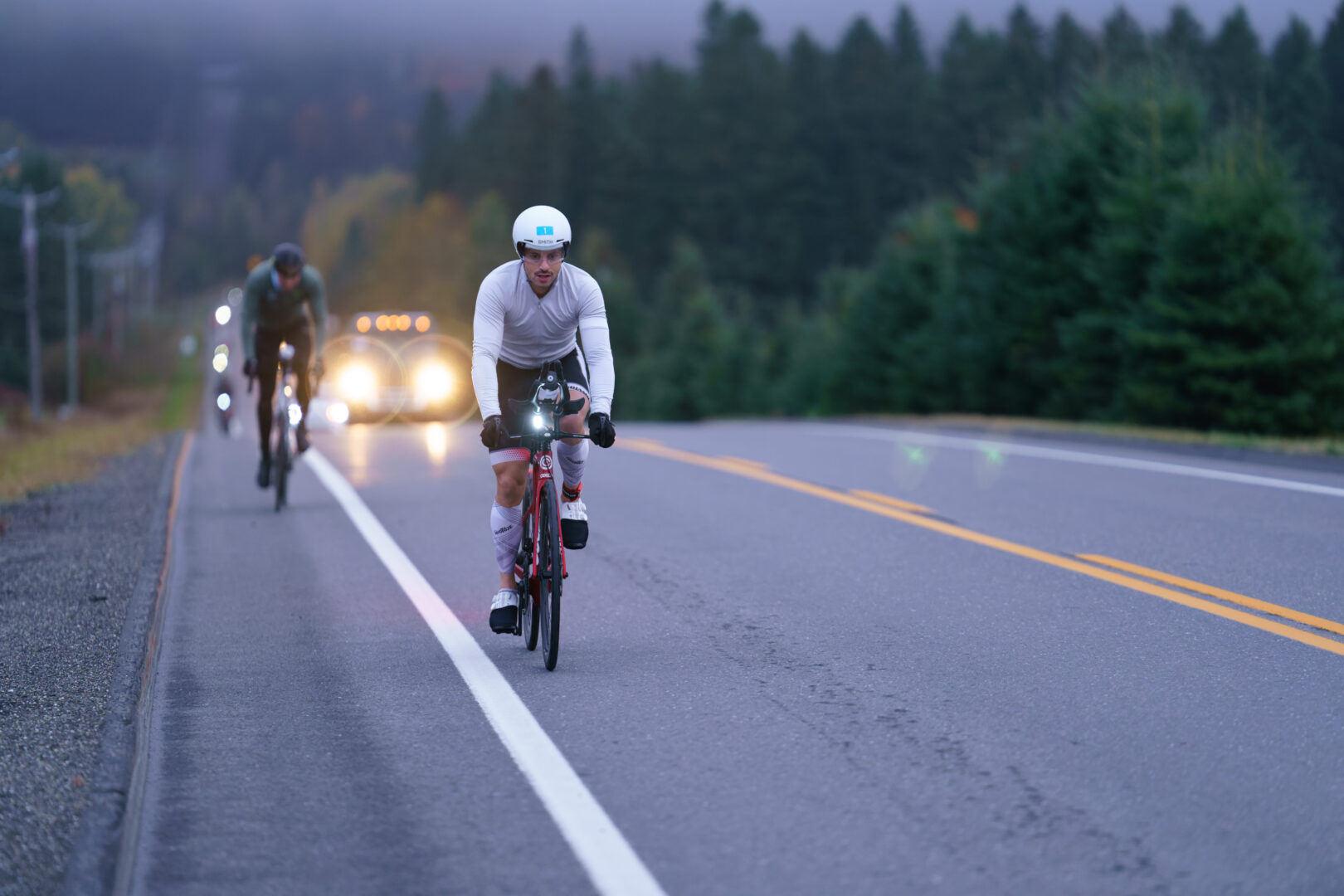 Matteo Agostino à vélo. Photo gracieuseté