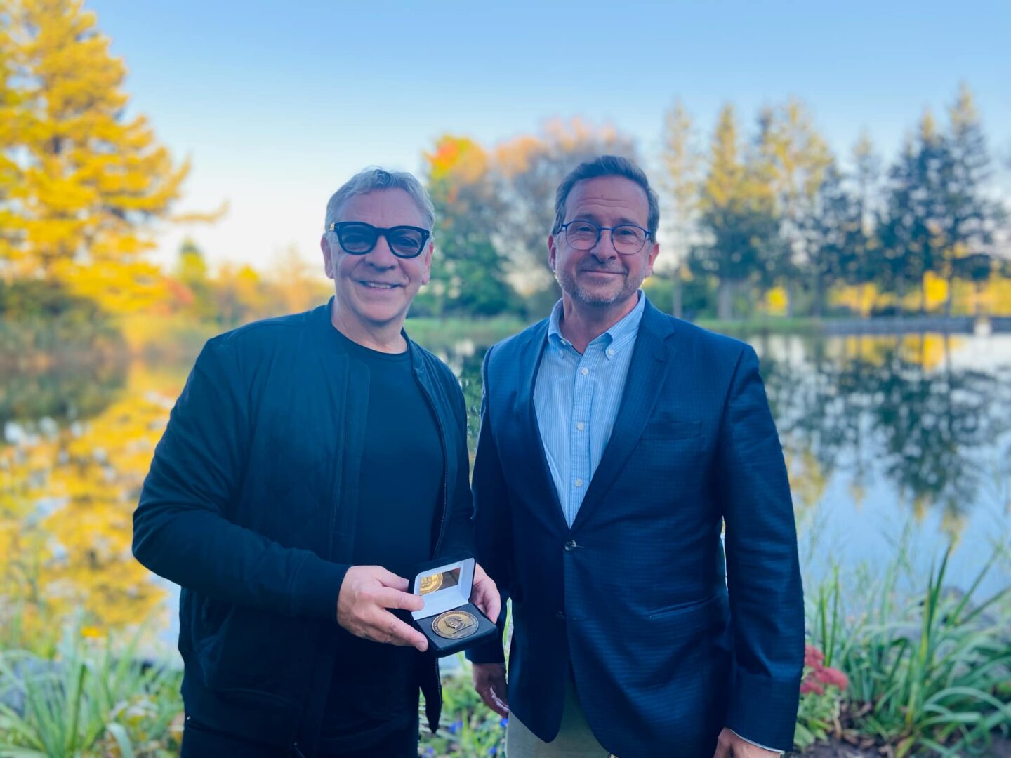 Marc Labrèche et Yves-François Blanchet. Photo gracieuseté