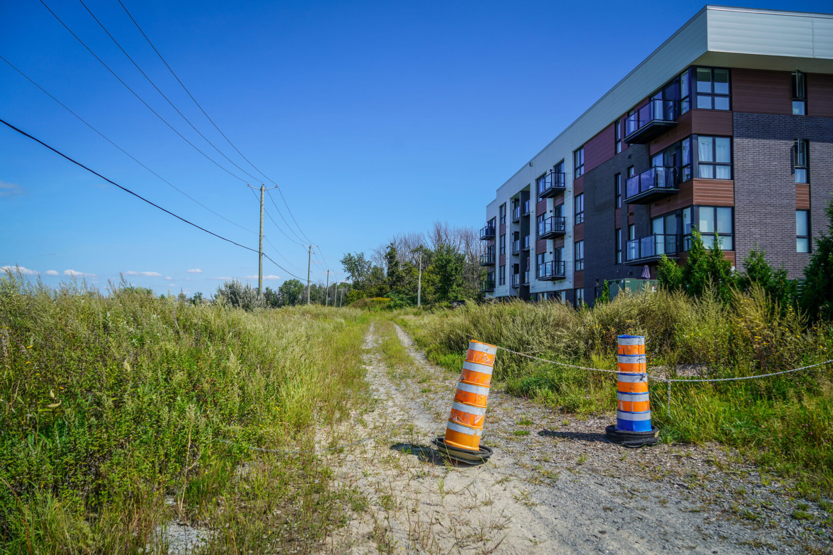 Le projet de Belœil est de prolonger la rue Paul-Perreault à partir du Méridiem jusqu’à ce qu’elle rejoigne la rue Serge-Pepin. La future école primaire doit aussi être construite à proximité. Photo François Larivière | L’Œil Régional ©