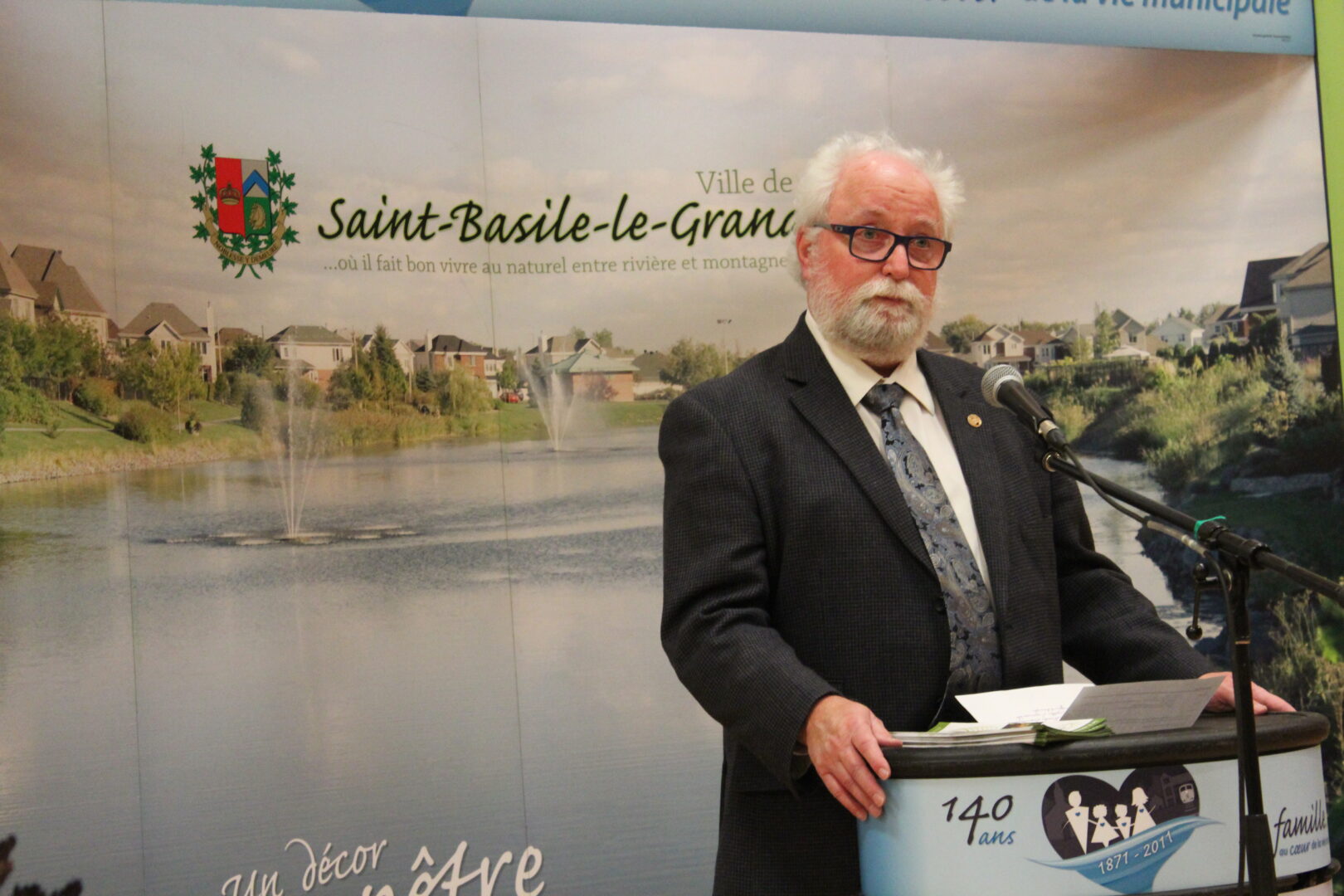 Après 27 ans à la tête de Saint-Basile-le-Grand, le maire Bernard Gagnon avait tiré sa révérence en 2017. Photothèque | L’Œil Régional ©