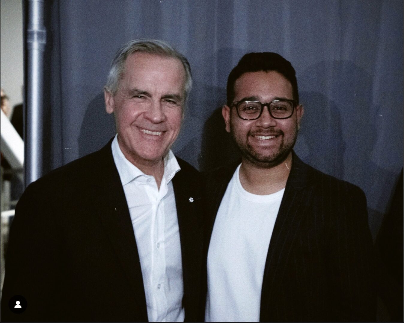 Laurent de Casanove, en compagnie de son chef Mark Carney.
Photo gracieuseté 