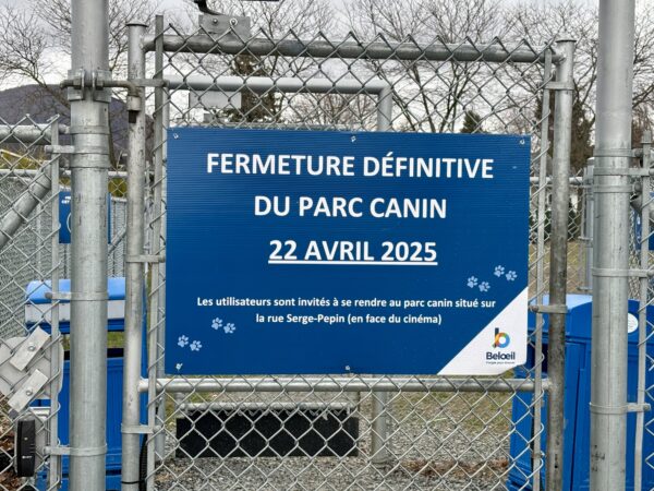 Belœil : fermeture définitive du premier parc canin le 22 avril