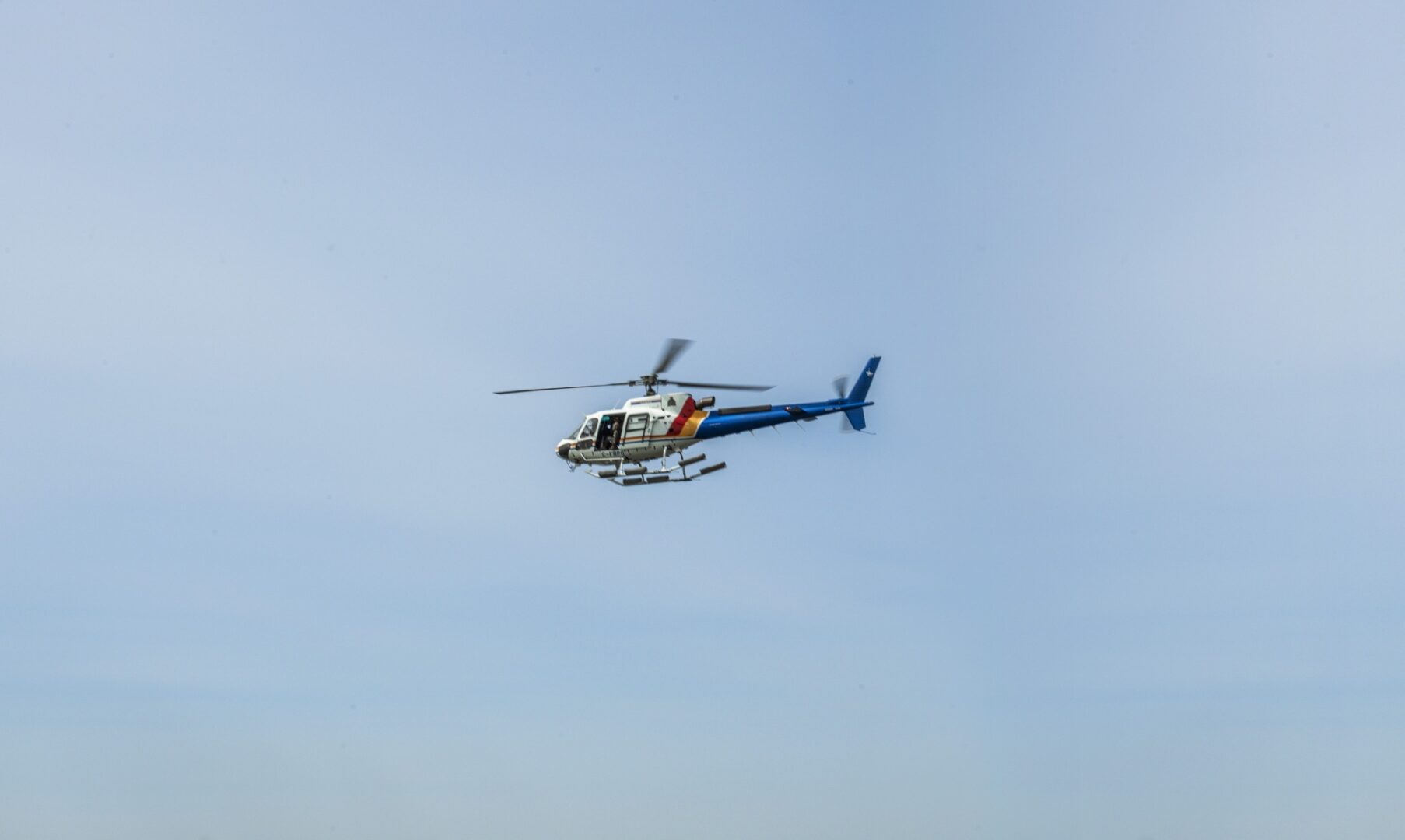 Un hélicoptère de la GRC survole la région dans le cadre d’un exercice de formation nocturne visant à renforcer la surveillance frontalière.
Photo gracieuseté