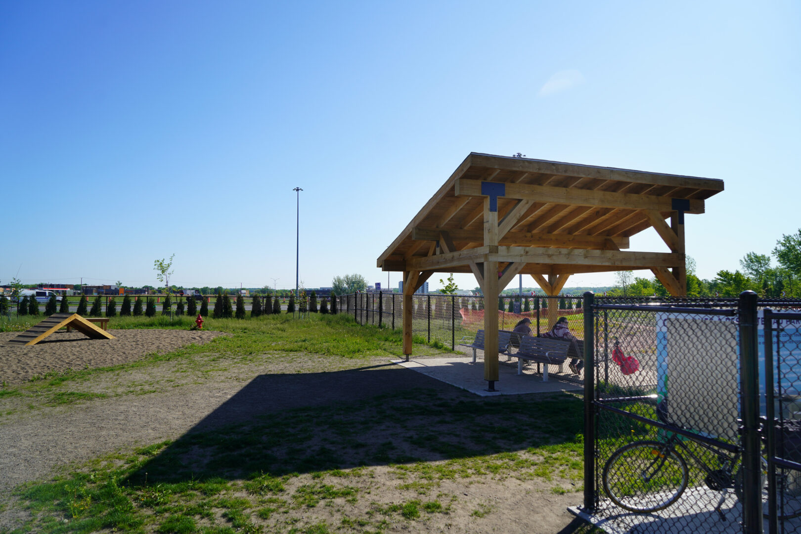 Le parc canin. Photo François Larivière | L’Œil Régional ©