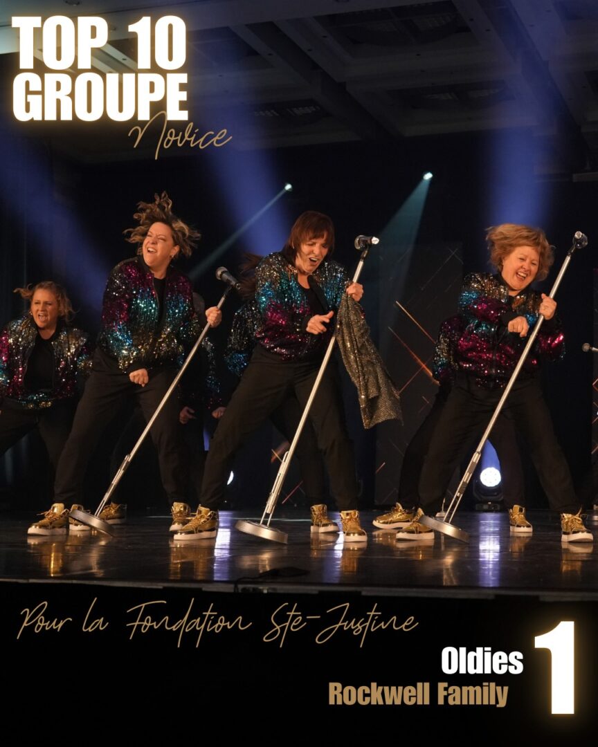 La troupe Oldies de Rockwell Family a obtenu le meilleur pointage chez les novice. Photo gracieuseté