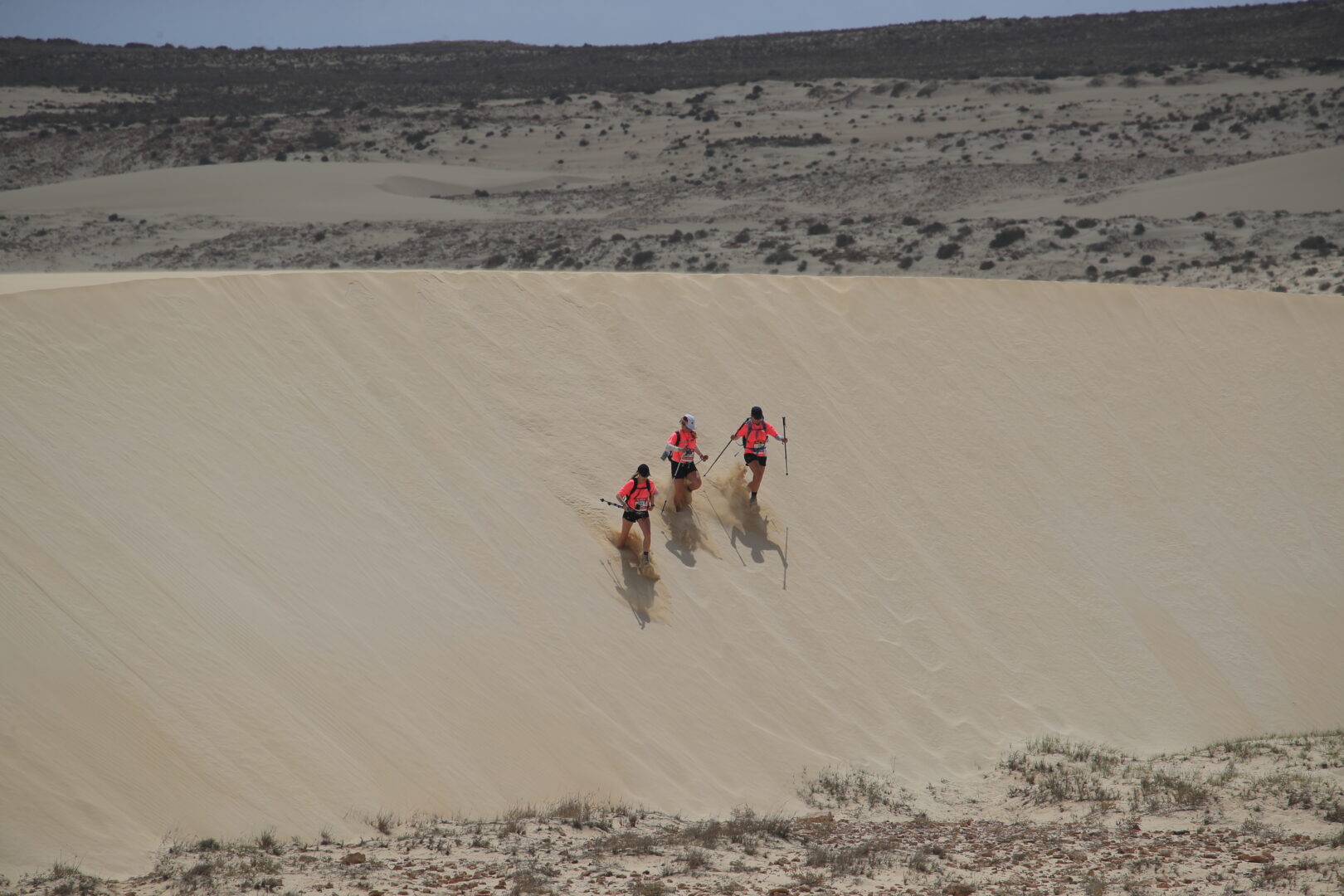 Les dunes posaient un sérieux défi aux Lys du Désert. Photo gracieuseté
