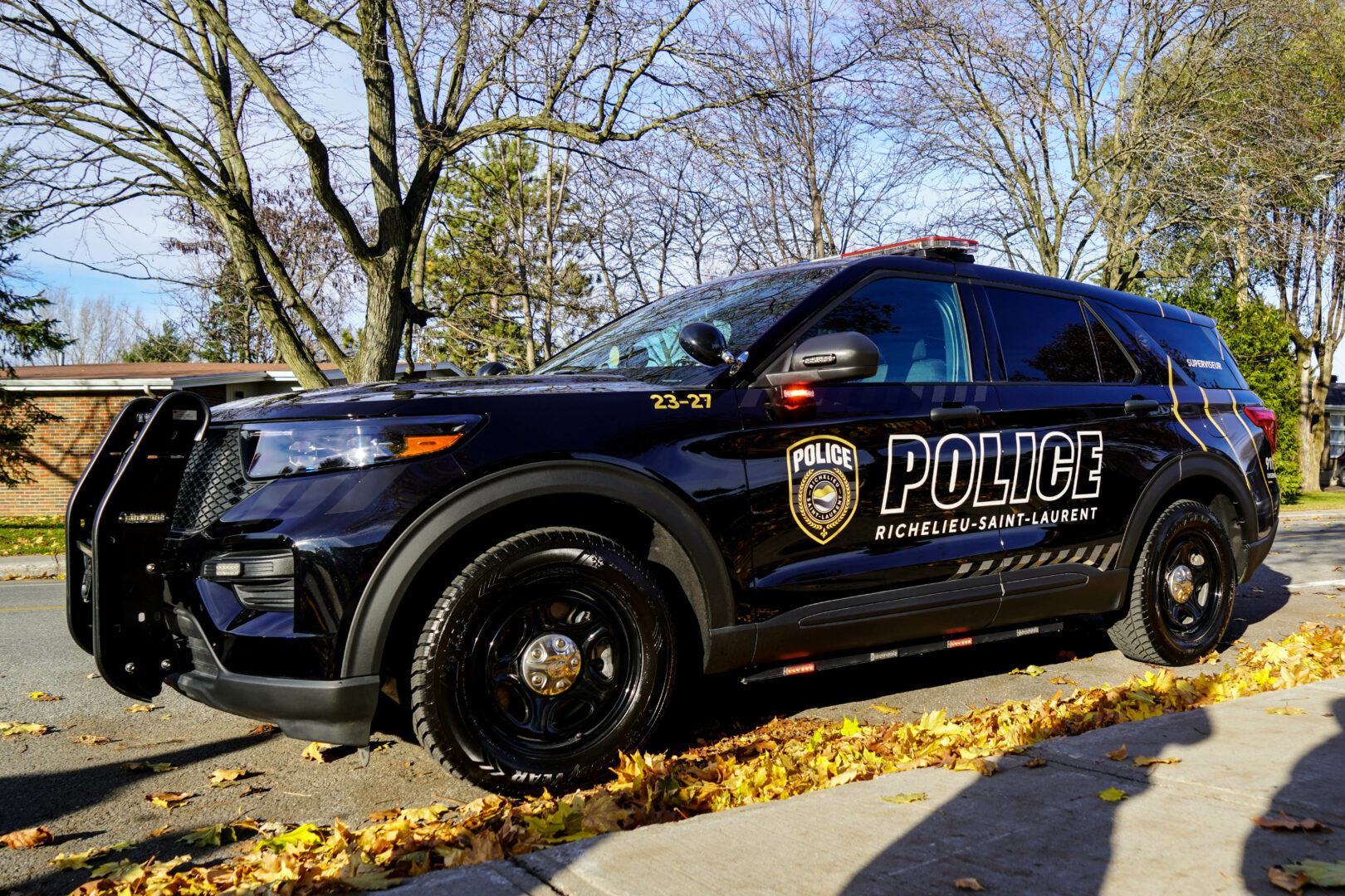 Une voiture de la Régie intermunicipale de police Richelieu–Saint-Laurent. Photothèque | L’Œil Régional ©