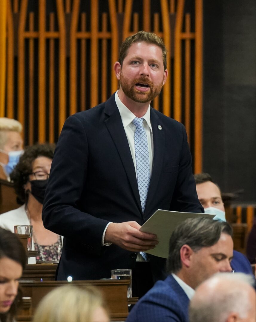 Le député de Pierre-Boucher–Les Patriotes–Verchères, Xavier Barsalou-Duval. Photo gracieuseté