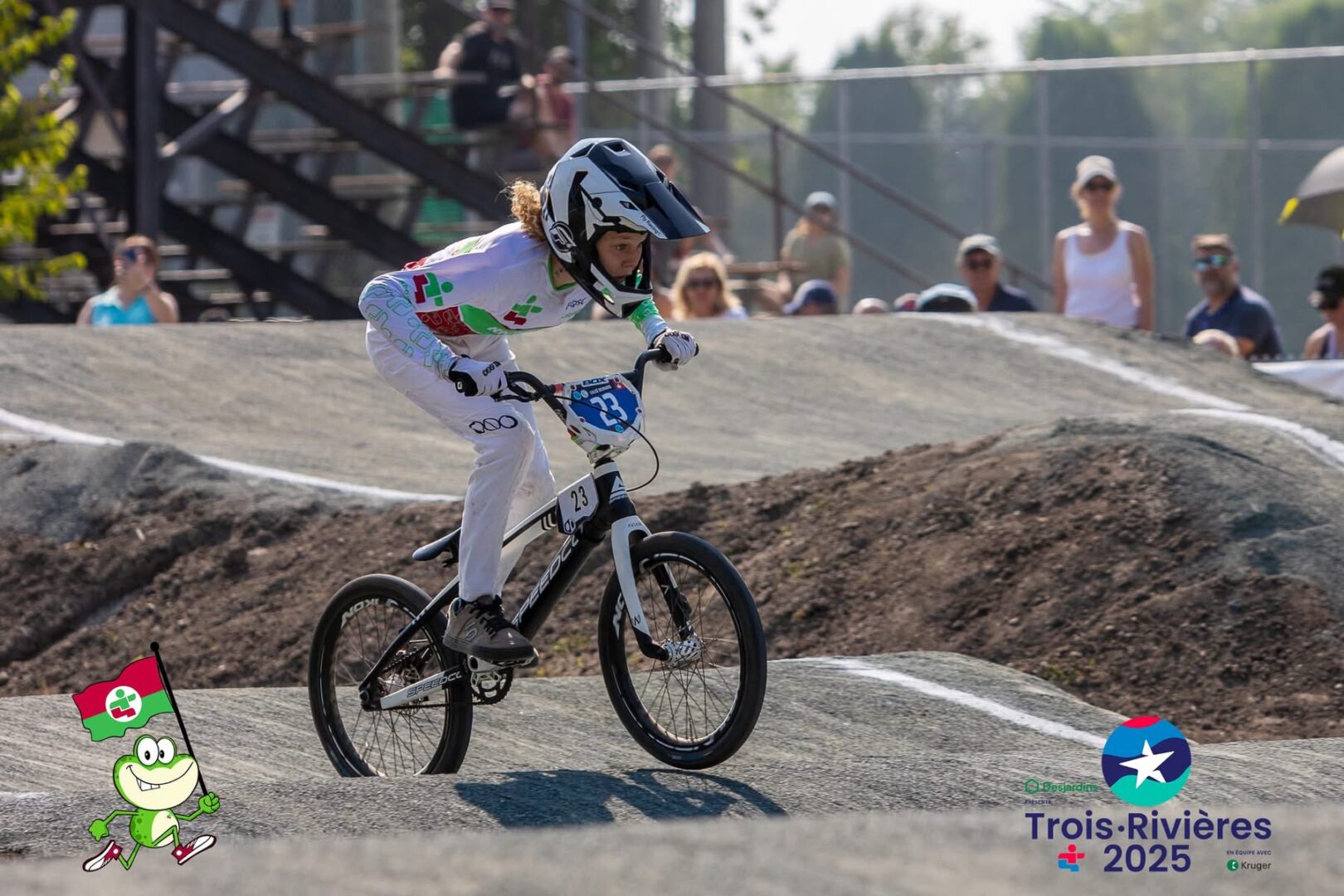 Chloé Bernard en pleine action. Photo gracieuseté