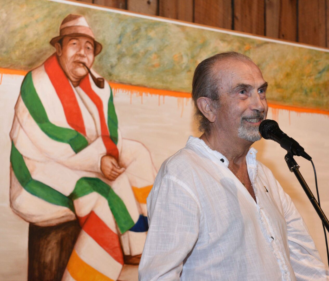 André Michel à l’occasion du vernissage de l’exposition J’aurai ta peau, présentée jusqu’au 1er septembre à Ogden. Photo Patrick Deslandes