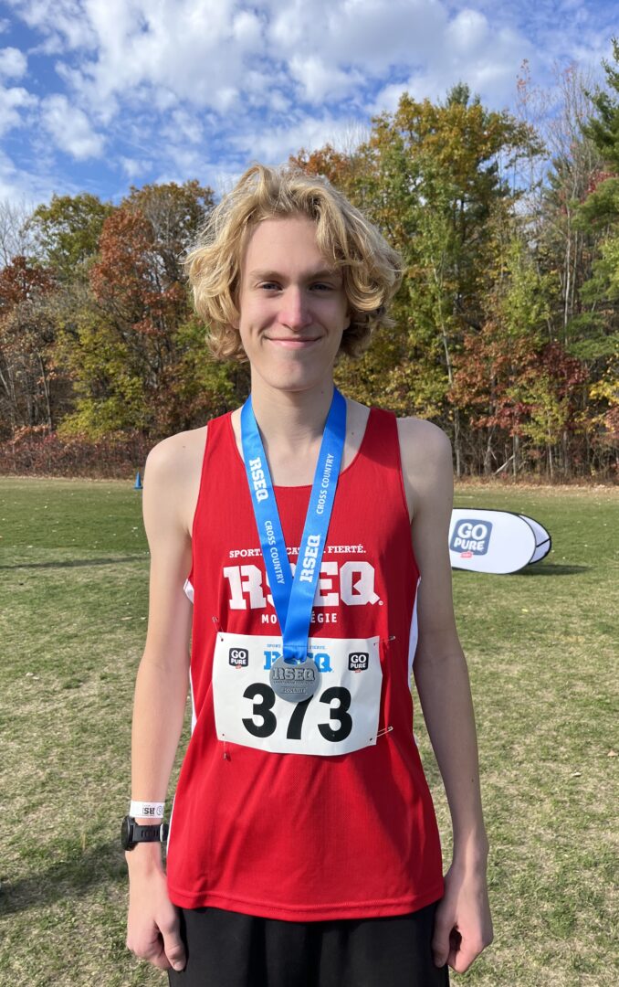 Le coureur de Belœil Owens Gibbs-D’Avignon. Photo gracieuseté