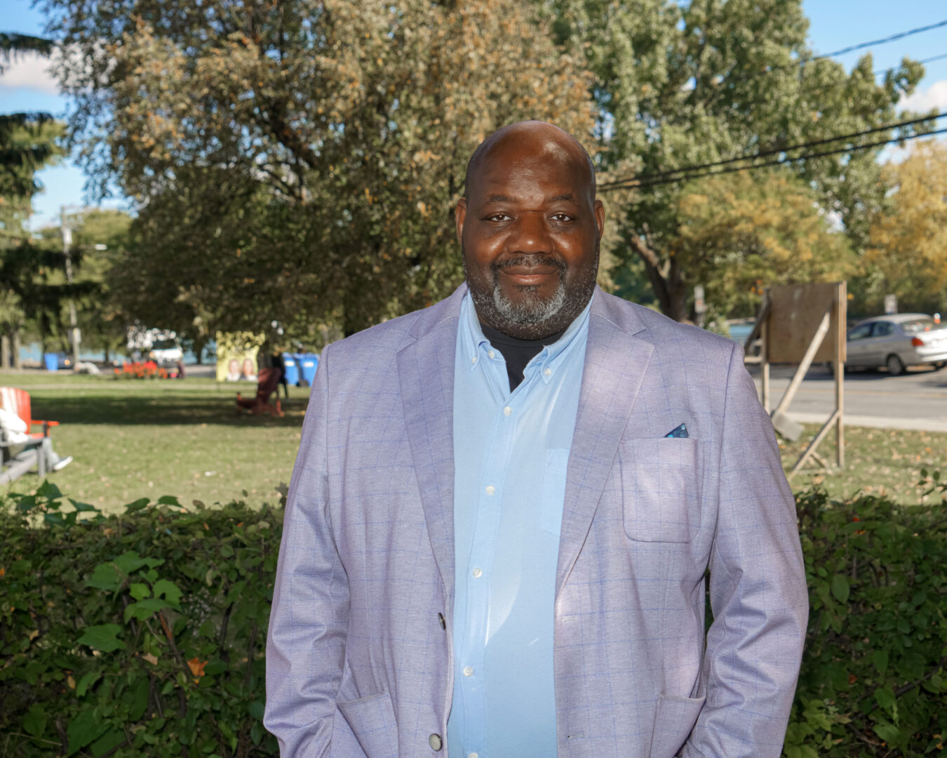Olivier Cholette fait le saut en politique en se présentant à la mairie de Belœil. Photo François Larivière | L’Œil Régional ©