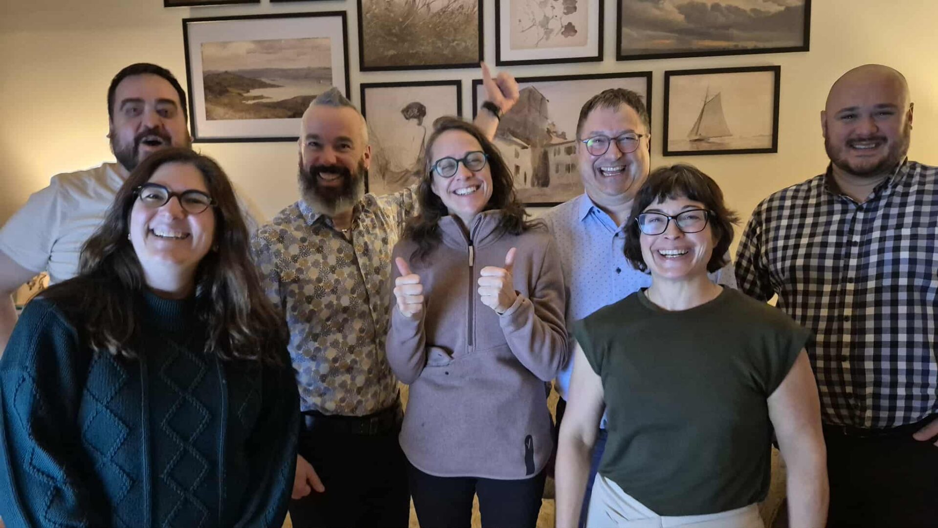 L’équipe de candidats indépendants de la mairesse Mélanie Villeneuve : Marc Girard Alleyn, Isabelle Minier, Carl Hurtubise, Mélanie Villeneuve, Sylvain Morin, Natacha Thibault et Alexandre Turcotte.
Photo Vincent Guilbault
L’équipe de candidats indépendants de la mairesse Mélanie Villeneuve : Marc Girard Alleyn, Isabelle Minier, Carl Hurtubise, Mélanie Villeneuve, Sylvain Morin, Natacha Thibault et Alexandre Turcotte.
Photo Vincent Guilbault
