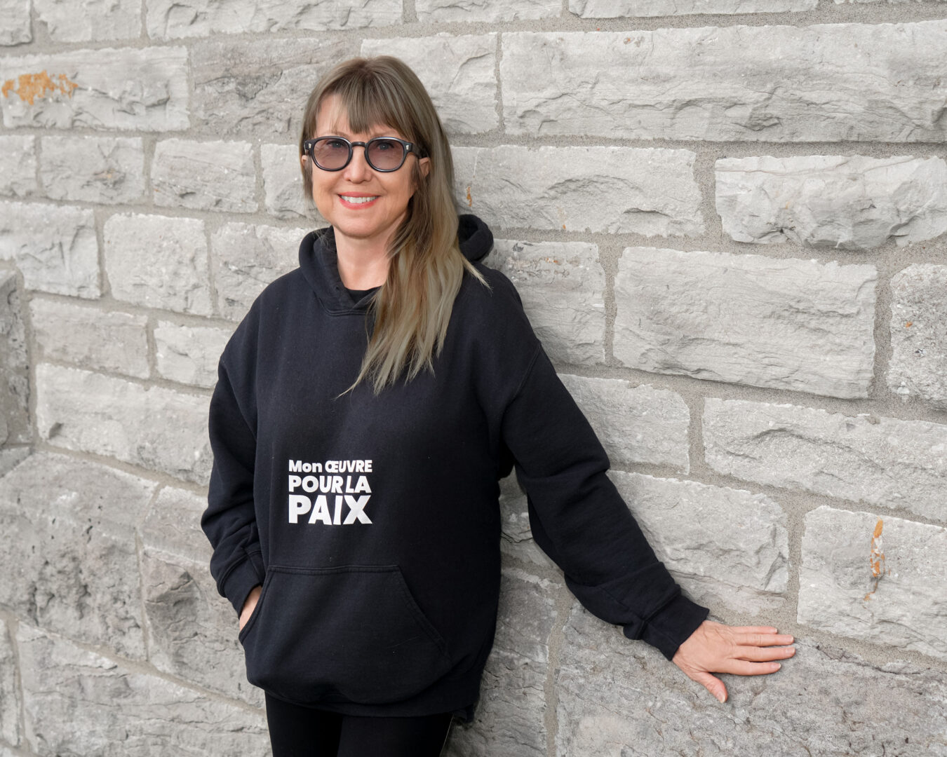 La Belœilloise Louise-Marie Beauchamp est derrière la plateforme Mon Œuvre pour la Paix. Photo François Larivière | L’Œil Régional ©